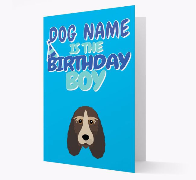 'Birthday Boy' Card with {breedFullName} Icon